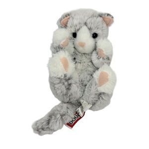 Douglas Cuddle Toys Gray Kitten Lil’ Baby Handful Plush 2018 Stuffed Animal 6"